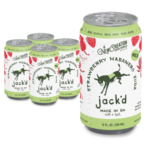 New Creation Jack'd Strawberry Habanero Soda