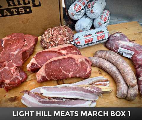 March Meat Bundle Box - Option 1 - Light Hill Meats - 2025