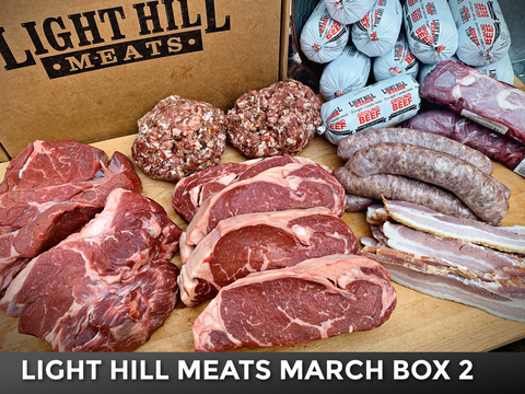 March Meat Bundle Box - Option 2 - Light Hill Meats - 2025