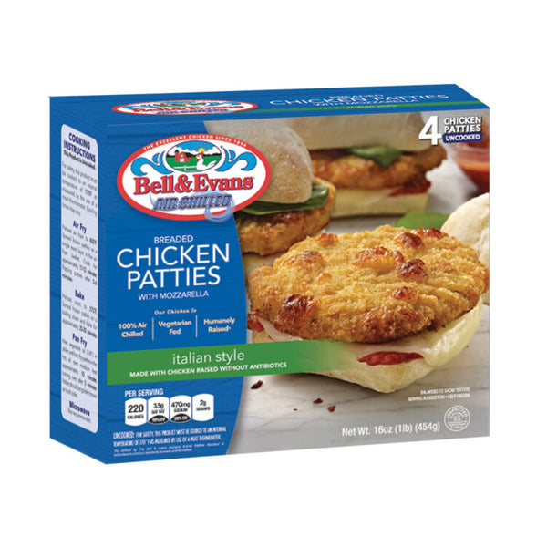 Bell & Evans Chicken Patties Italian Style 16oz