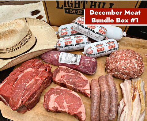 December Meat Bundle Box - Option 1 - Light Hill Meats - 2024