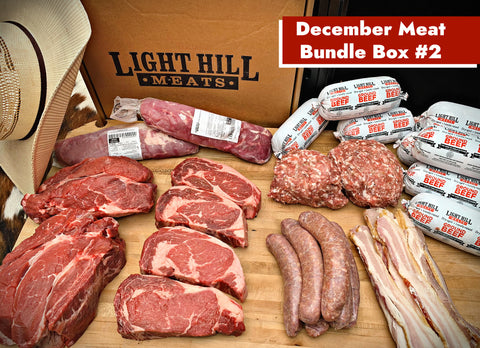 December Meat Bundle Box - Option 2 - Light Hill Meats - 2024