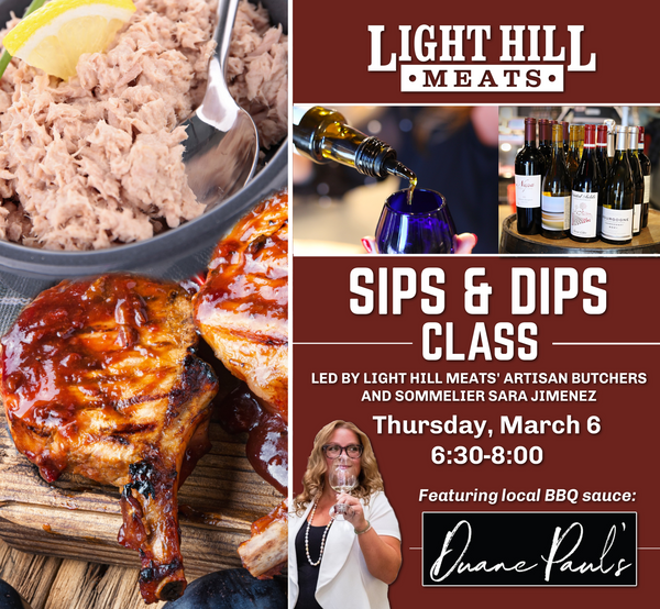 Event: Sips & Dips Class - March 6, 2025