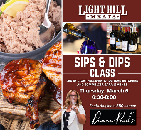 Event: Sips & Dips Class - March 6, 2025