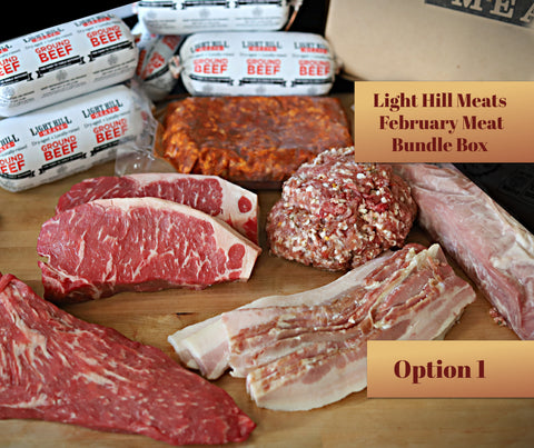 February Meat Bundle Box - Option 1 - Light Hill Meats - 2025