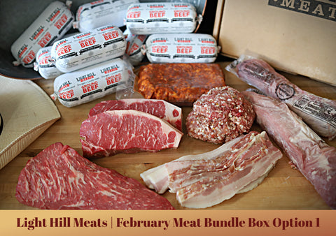 February Meat Bundle Box - Option 1 - Light Hill Meats - 2025