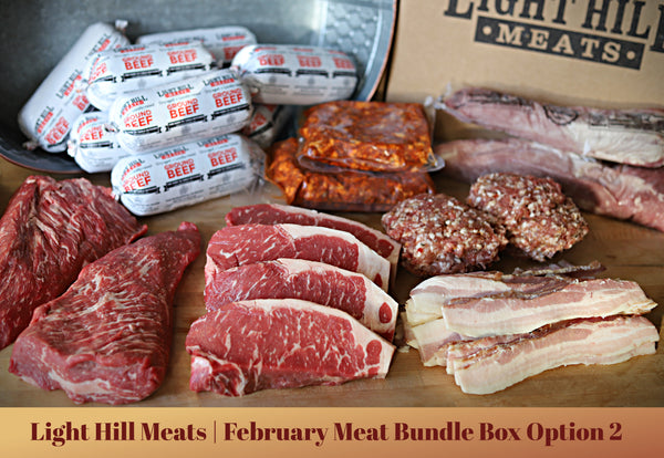 February Meat Bundle Box - Option 2 - Light Hill Meats - 2025