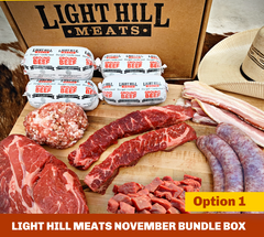 November Meat Bundle Box - Option 1 - Light Hill Meats - 2024