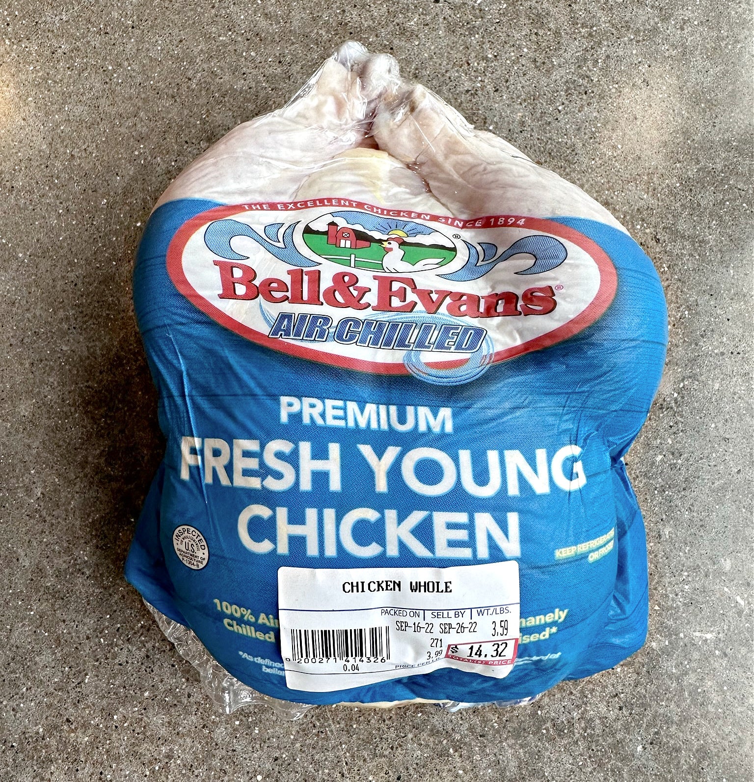 All Natural Whole Chicken